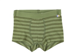 Joha boxers green stripes merino wool